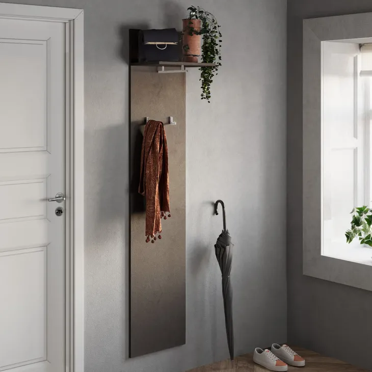 Appendiabiti da parete 40x184h cm marrone bronzo Sunset-Welky