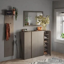 Appendiabiti da parete 40x184h cm marrone bronzo Sunset-Welky