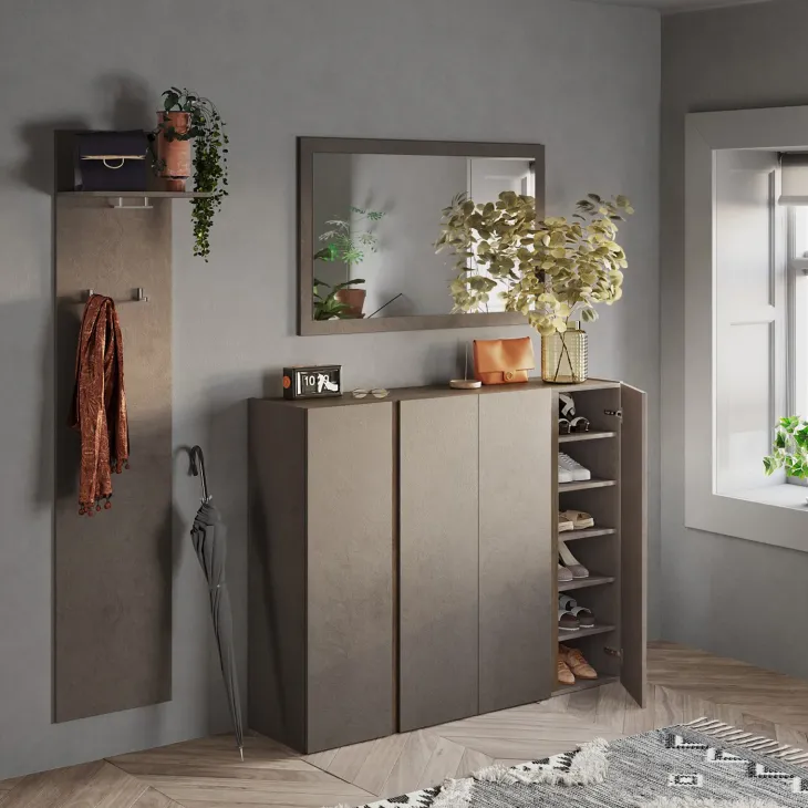 Appendiabiti da parete 40x184h cm marrone bronzo Sunset-Welky
