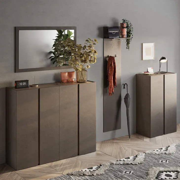 Appendiabiti da parete 40x184h cm marrone bronzo Sunset-Welky