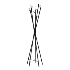 Appendiabiti ingresso 50x180h cm moderno acciaio nero Helsinki