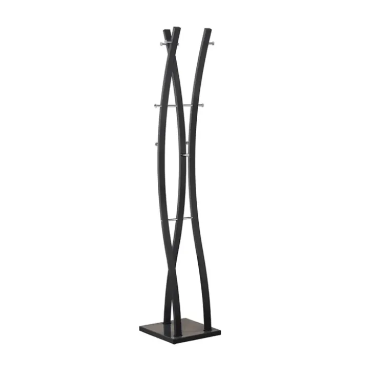 Appendiabiti 35x179h cm da terra design acciaio nero Bucarest
