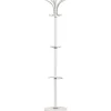Appendiabiti Ø38x185h cm moderno bianco effetto marmo bianco Lulu