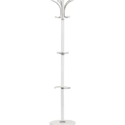 Appendiabiti Ø38x185h cm moderno bianco effetto marmo bianco Lulu