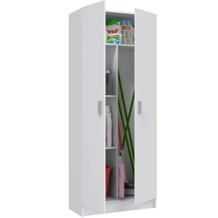 Armadio ingresso 73x180h cm 2 ante battenti multiuso bianco opaco Corie