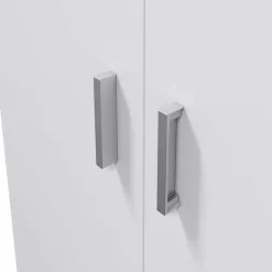 Armadio ingresso 73x180h cm 2 ante battenti multiuso bianco opaco Corie