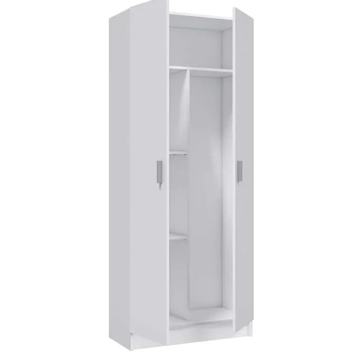 Armadio ingresso 73x180h cm 2 ante battenti multiuso bianco opaco Corie