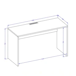 Armadio per cameretta 251x215h cm con scrivania e libreria verde salvia rovere Elvira