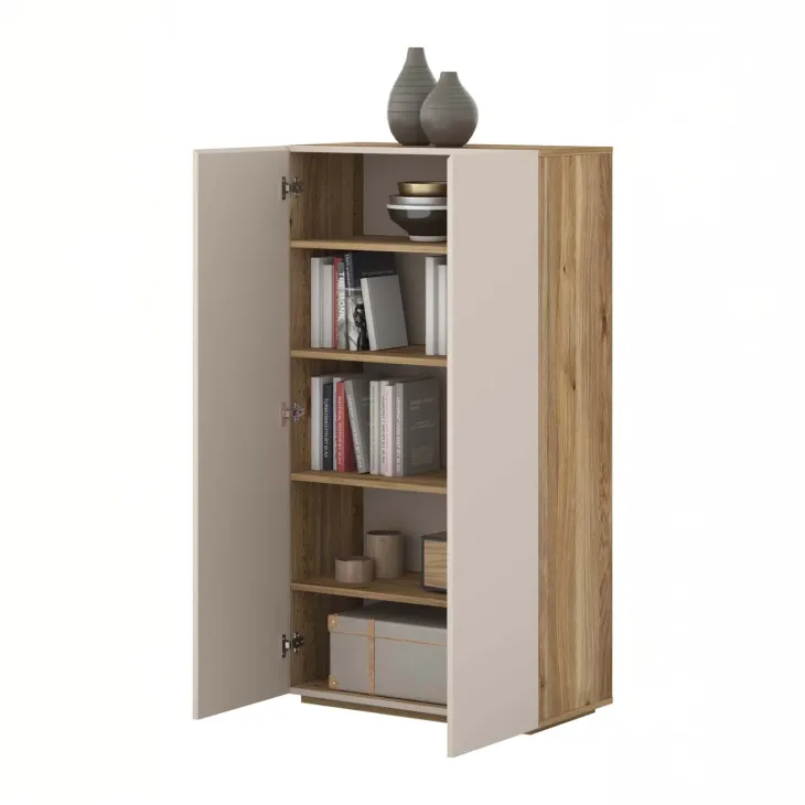 Armadio scarpiera 70x130h cm 2 ante cashmere rovere Delia