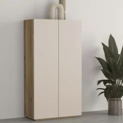 Armadio scarpiera 70x130h cm 2 ante cashmere rovere Delia