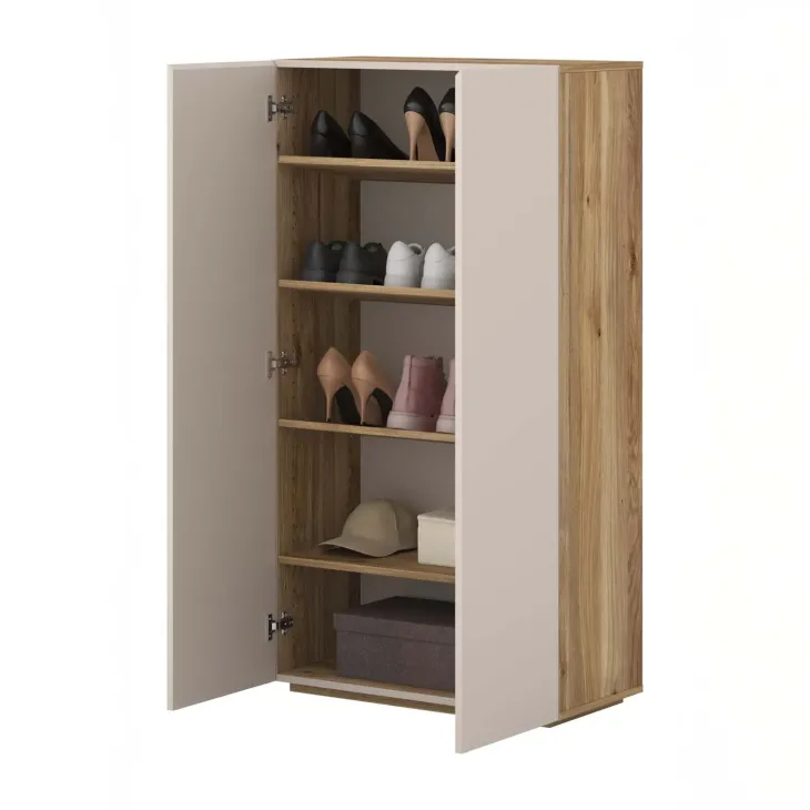 Armadio scarpiera 70x130h cm 2 ante cashmere rovere Delia