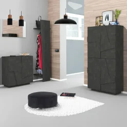 Armadio scarpiera 80x168h cm 4 ante ossido Zenzero