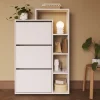 Armadio scarpiera 90x143h cm bianco opaco Connie