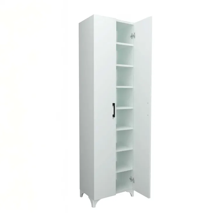 Armadio scarpiera 49x178h cm multifunzione 2 ante bianco Dama