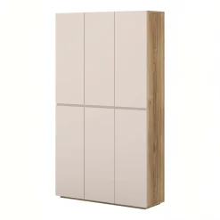 Armadio scarpiera 105x184h cm multiuso 6 ante cashmere rovere Delia