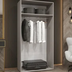 Armadio 100x202 cm 2 ante beige cashmere Valencia