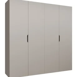 Armadio 200x202 cm 4 ante beige cashmere Valencia