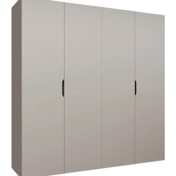 Armadio 200x202 cm 4 ante beige cashmere Valencia