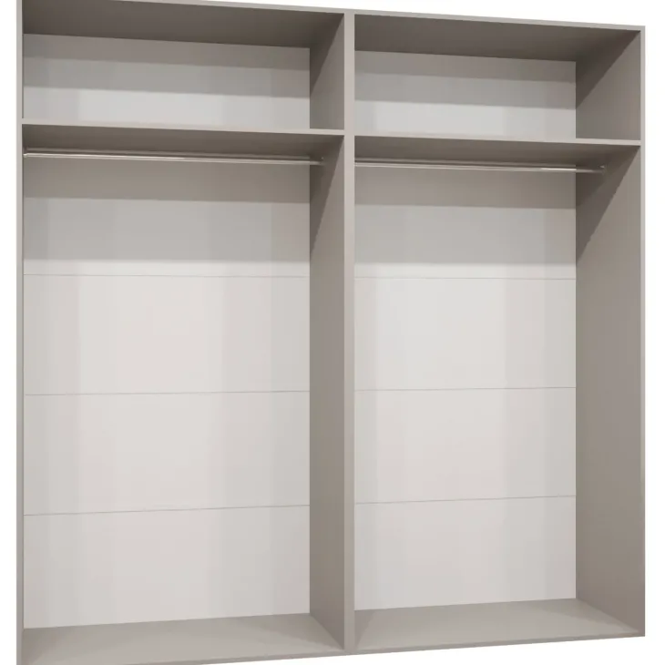 Armadio 200x202 cm 4 ante beige cashmere Valencia