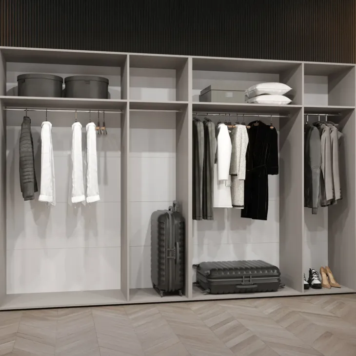 Armadio 300x202 cm 6 ante beige cashmere Valencia