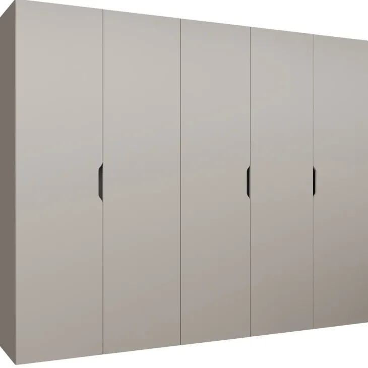 Armadio 250x202 cm 5 ante beige cashmere Valencia