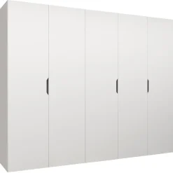 Armadio 250x202 cm 5 ante bianco opaco Valencia