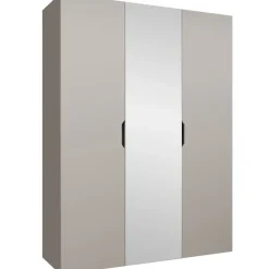 Armadio 150x202 cm 3 ante con specchio beige cashmere Valencia