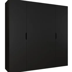 Armadio 200x202 cm 4 ante nero opaco Valencia