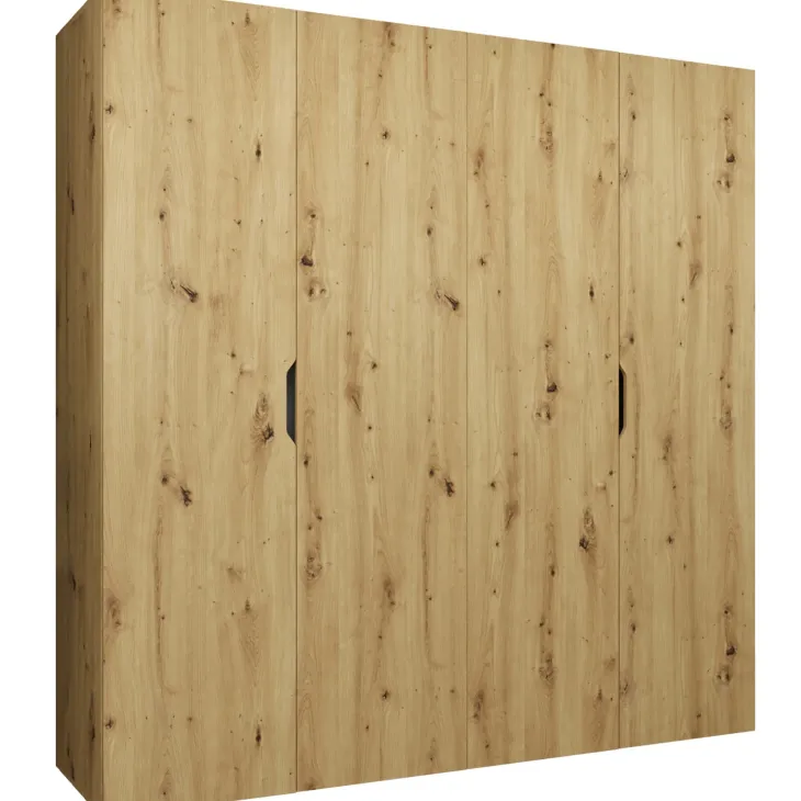 Armadio 200x202 cm 4 ante rovere Valencia