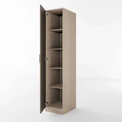 Armadio 40x191h cm 1 anta moderno rovere scuro marrone Marzia