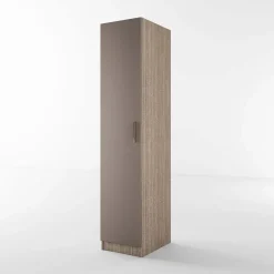 Armadio 40x191h cm 1 anta moderno rovere scuro marrone Marzia
