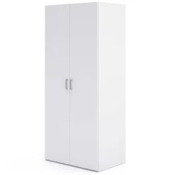 Armadio 78x176h cm 2 ante battenti bianco opaco Light Gihome®