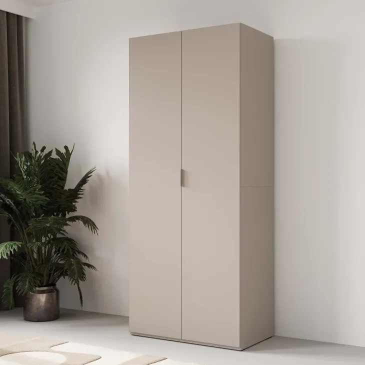 Armadio 90x215h cm 2 ante battenti cashmere Niman