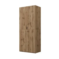 Armadio 90x215h cm 2 ante battenti rovere Niman