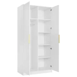 Armadio 102x216h cm 2 ante bianco Athena