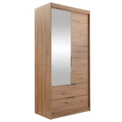 Armadio 60x213h cm 2 ante 2 cassetti rovere Stiky