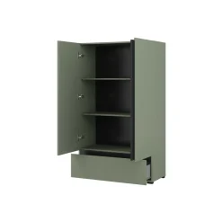 Armadio 89x150h cm 2 ante con cassetto verde Lolla