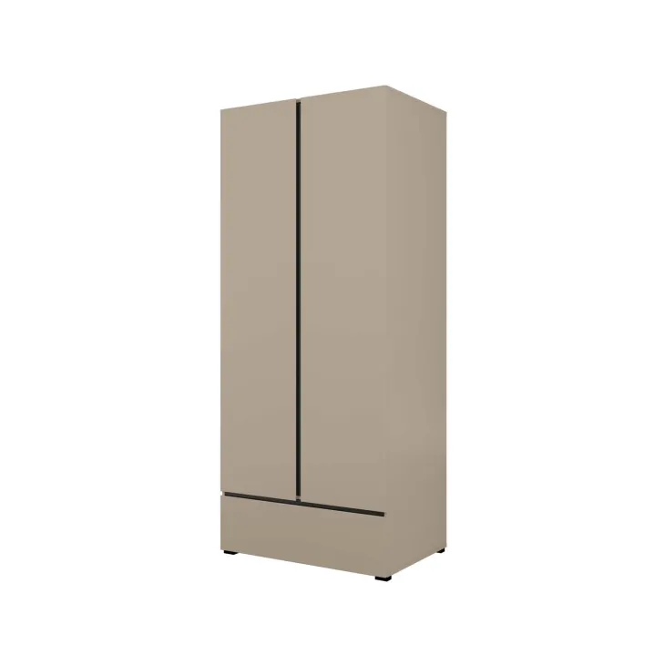 Armadio 89x210h cm 2 ante con cassetto totora Lolla