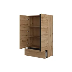 Armadio 89x150h cm 2 ante con cassetto rovere Lolla