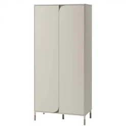 Armadio 92x201h cm 2 ante moderno beige cashmere Rita