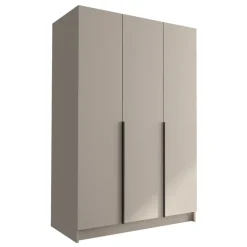 Armadio 150x215h cm 3 ante moderno beige nero Glammy 3