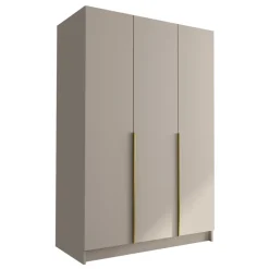 Armadio 150x215h cm 3 ante moderno beige oro Glammy 3