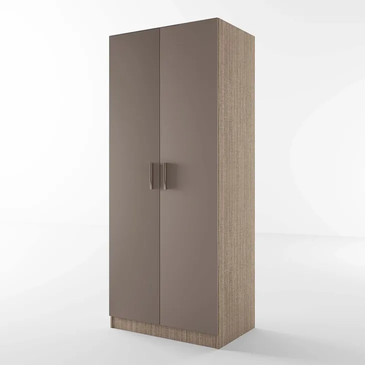 Armadio 80x191h cm 2 ante moderno rovere scuro marrone Ilario