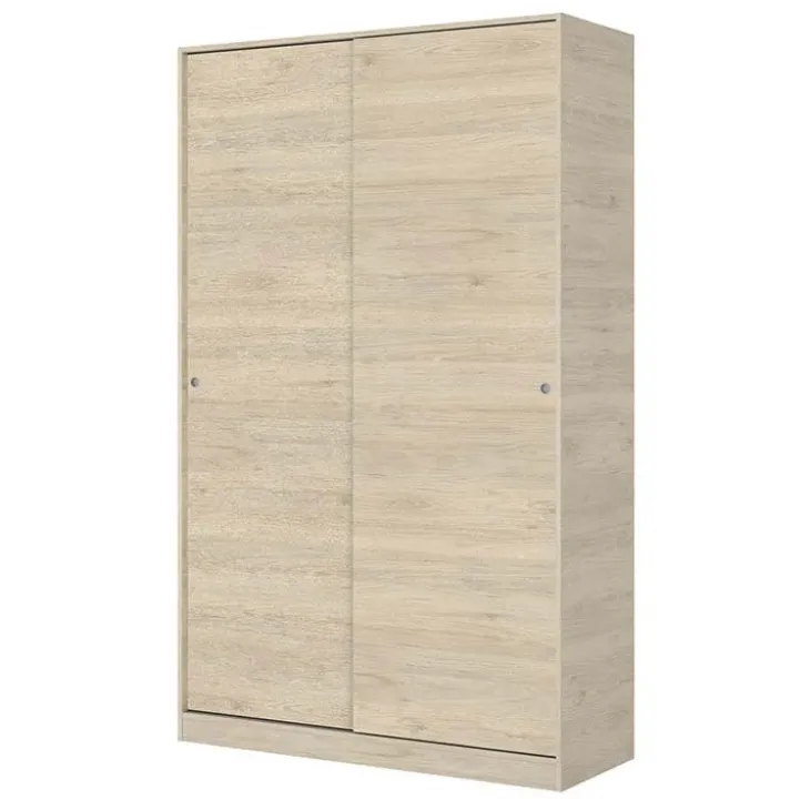 Armadio 120x204h cm 2 ante moderno scorrevoli rovere Royal