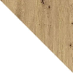 Armadio 200x215h cm 3 ante scorrevoli con specchio bianco opaco rovere Silven