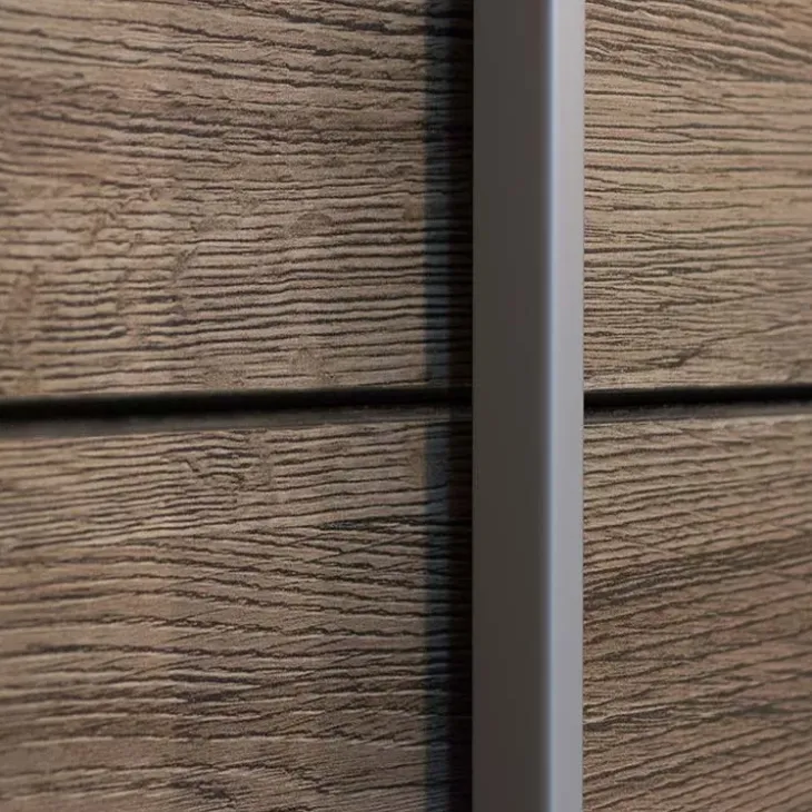 Armadio 270x210h cm 2 ante scorrevoli con specchio rovere scuro Brock Gihome®