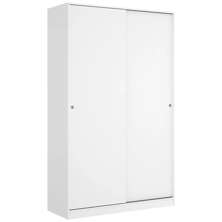 Armadio 120x204h cm 2 ante scorrevoli bianco Royal