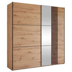 Armadio 203x215h cm 2 ante scorrevoli rovere Duppy