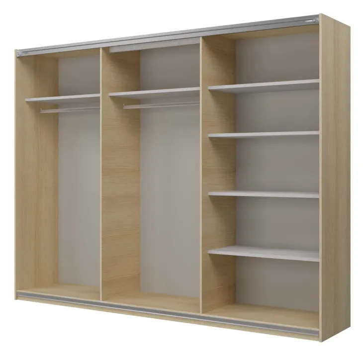 Armadio 270x210h cm 3 ante scorrevoli rovere Procida
