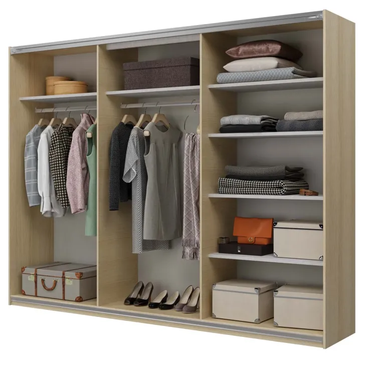 Armadio 270x210h cm 3 ante scorrevoli rovere Procida